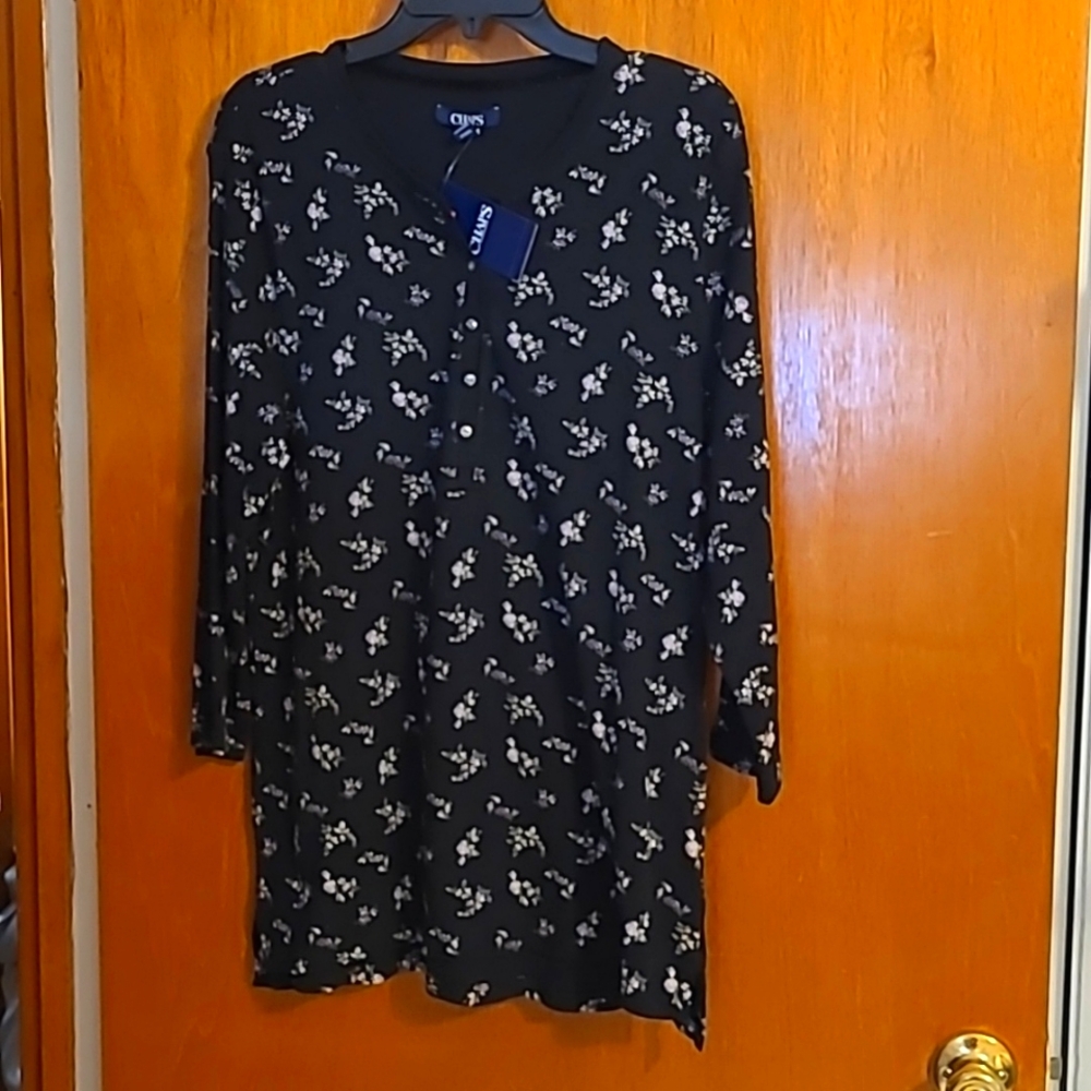 Women's Chaps XL NWT 3/4 Sleeve